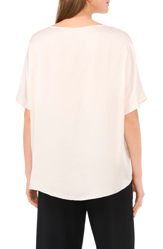 Shop Vince Camuto High-low Baggy T-shirt In New Ivory 103