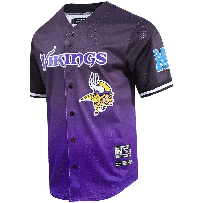 Pro Standard Black, Purple Minnesota Vikings Ombre Mesh Button-up Shirt for  Men