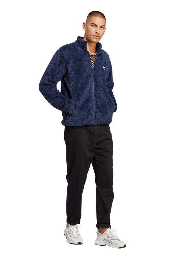 ADIDAS ORIGINALS ESSENTIAL FLUFFY FLEECE JACKET