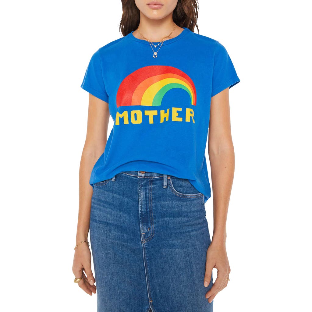 Mother The Boxy Goodie Goodie Focus Graphic T-shirt In  Rainbow