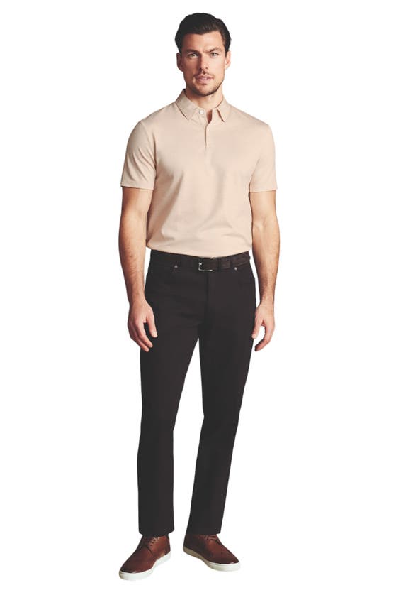 Charles Tyrwhitt Twill Slim Fit 5 Pocket Jeans In Dark Navy