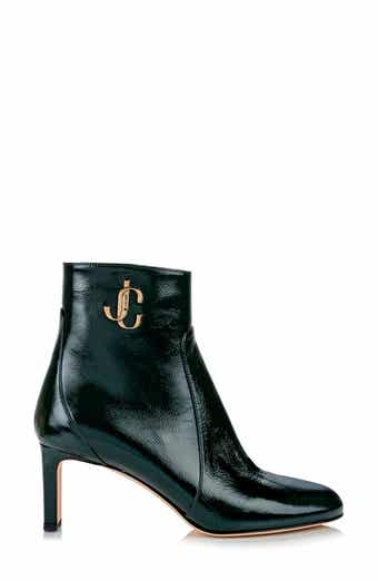 Jimmy Choo Minori 65 Latte Calf Leather Ankle Boots With Gold Jc