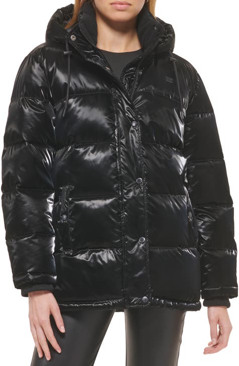 Shiny Quilted Puffer Jacket