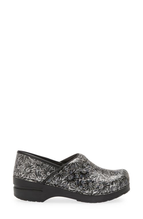 Shop Sanita Rumney Floral Clog In Black/silver