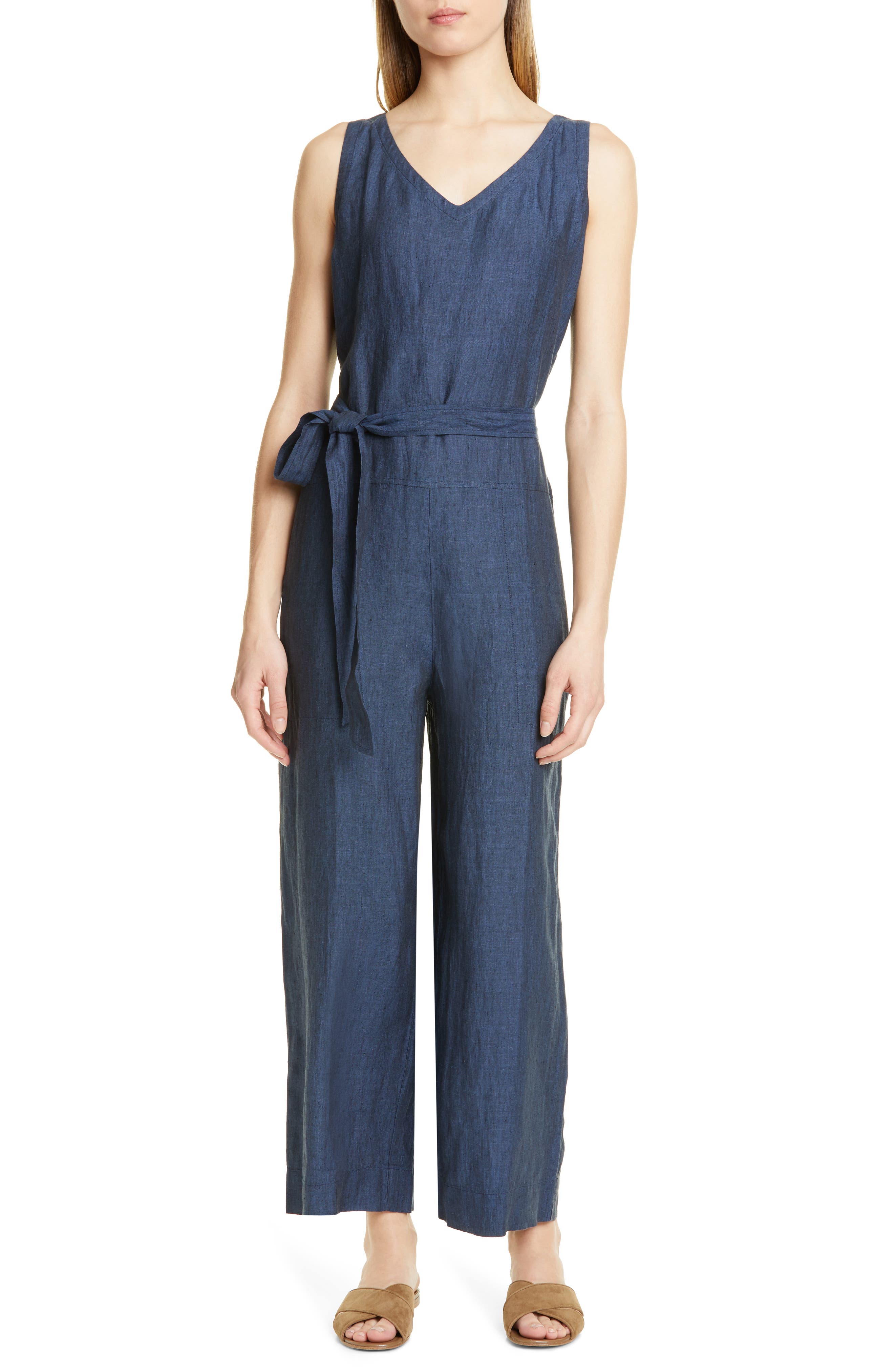 organic linen jumpsuit