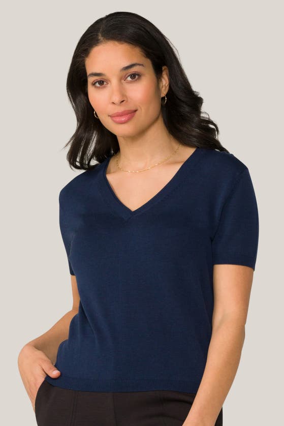 Shop Alala Vida Knit Tee In Navy