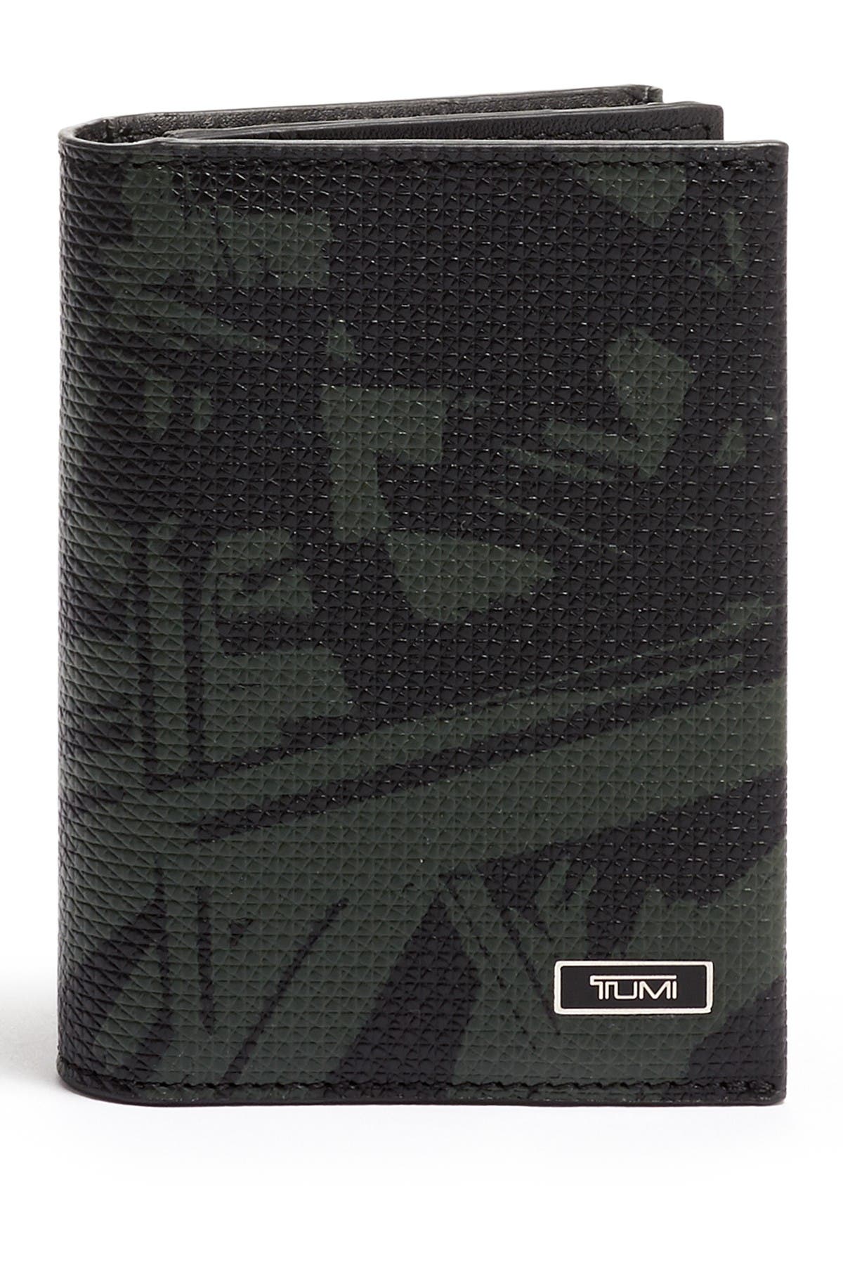 tumi green wallet