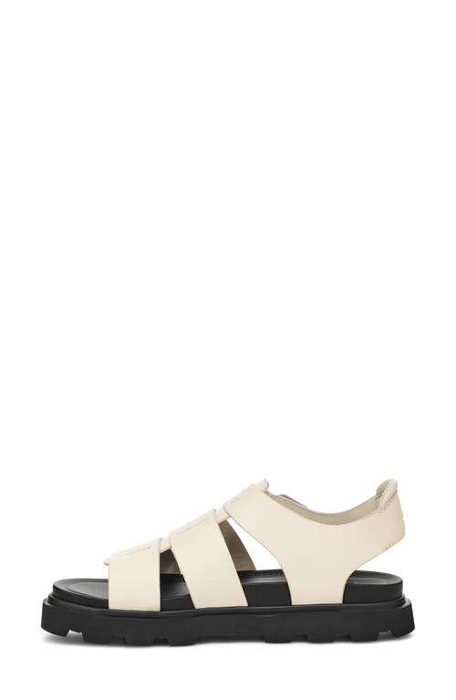 Fisherman leather sandals in white - The Row