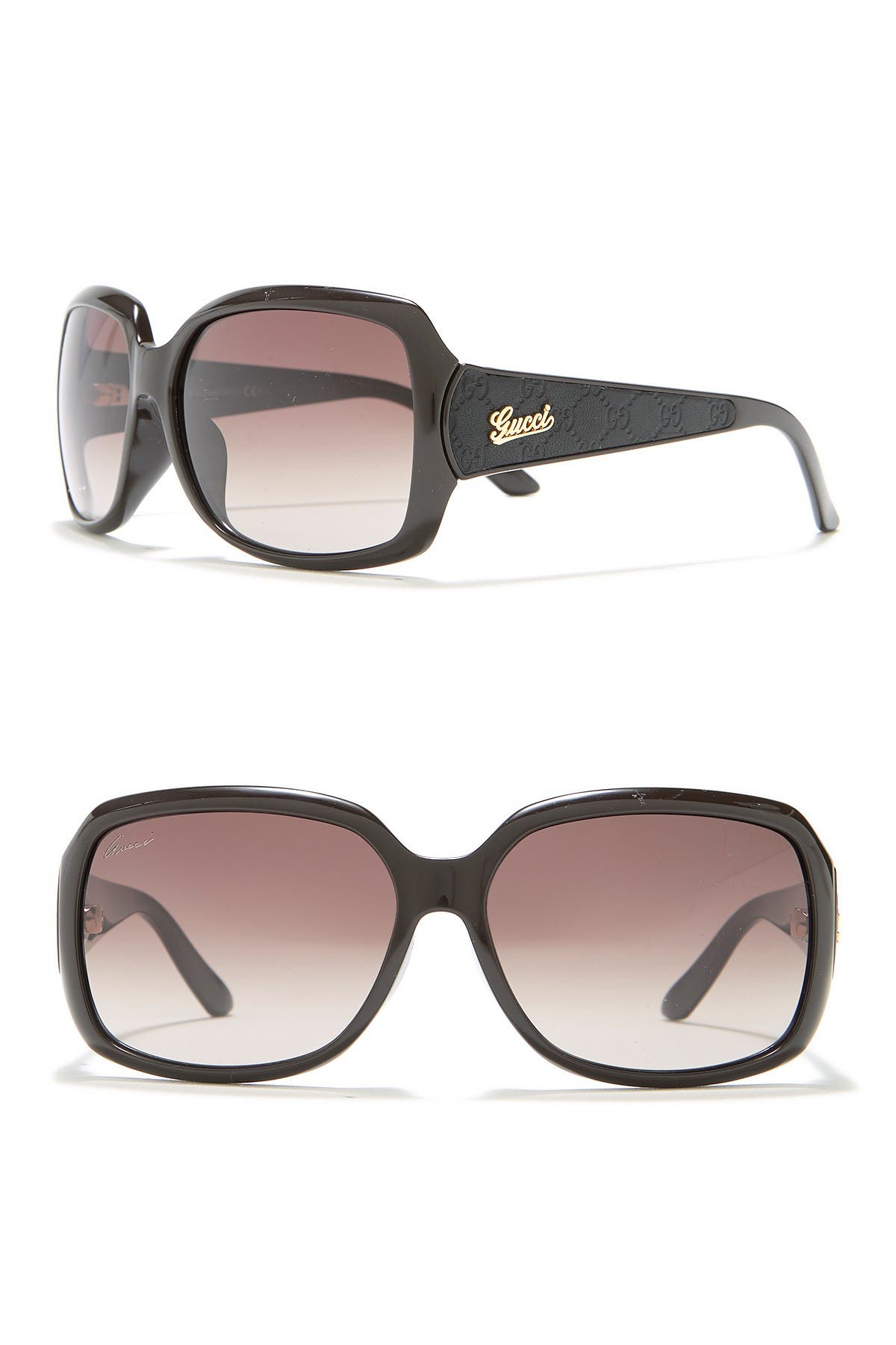 gucci 61mm square sunglasses