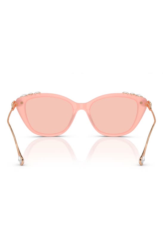 Swarovski 53mm Cat Eye Sunglasses In Opal Pink