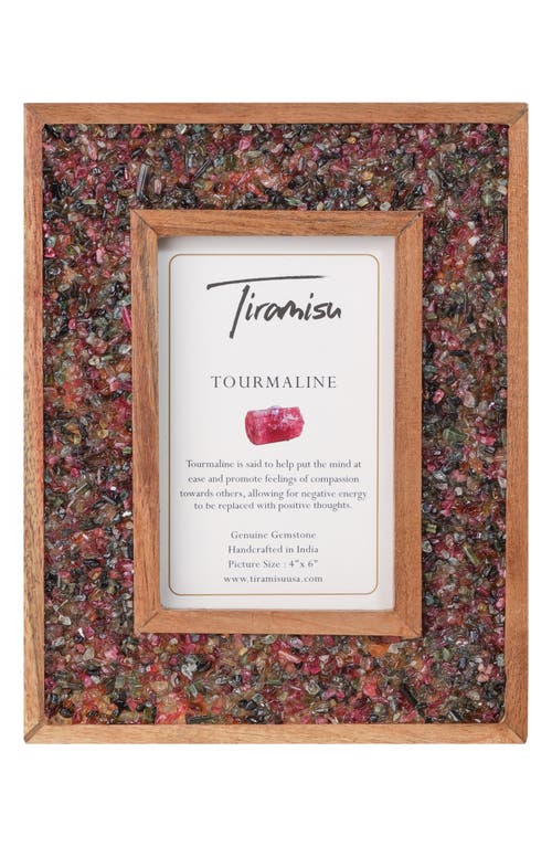 Tiramisu Gemstone Picture Frame In Pink Multi