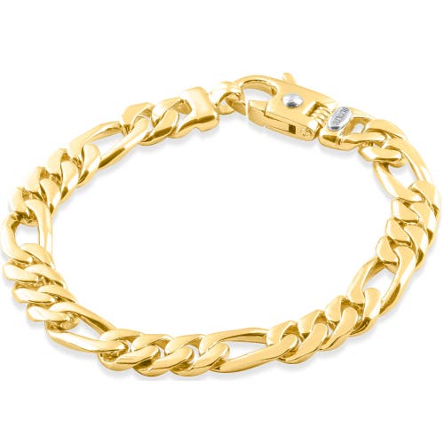 Shop Bliss Diamond Mens Solid 14k Gold 55 Grams Designed Link 9.5mm Heavy Masculine Bracelet 9" In 14k Yellow Gold