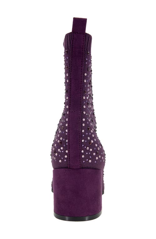 Reaction Kenneth Cole Rida Stretch Bootie Women) In Dark Purple