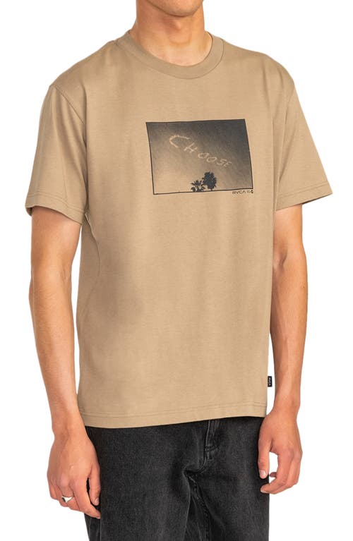 Choose Organic Cotton Graphic T-Shirt in Khaki