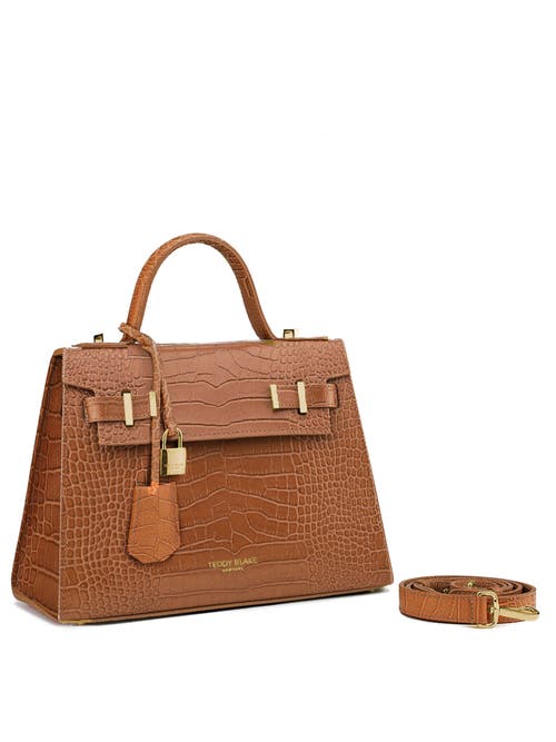 Teddy Blake Ava Croco Gold 11" In Camel Brown