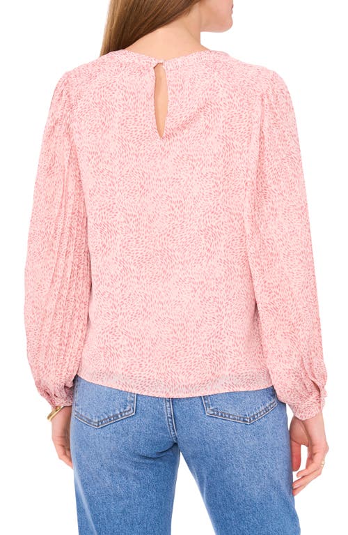 Shop Vince Camuto Balloon Sleeve Top In Pink Orchid