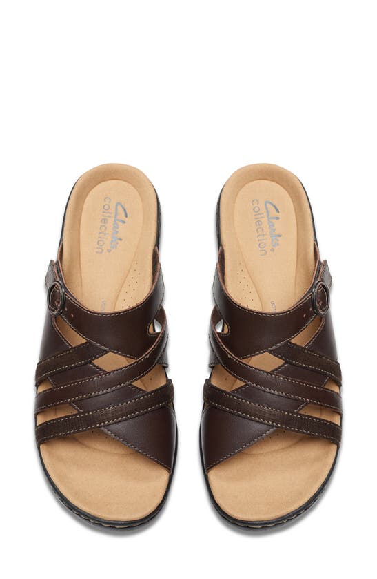Clarks Merliah Holly Strappy Wedge Heel Platform Sandals In Dark Brown