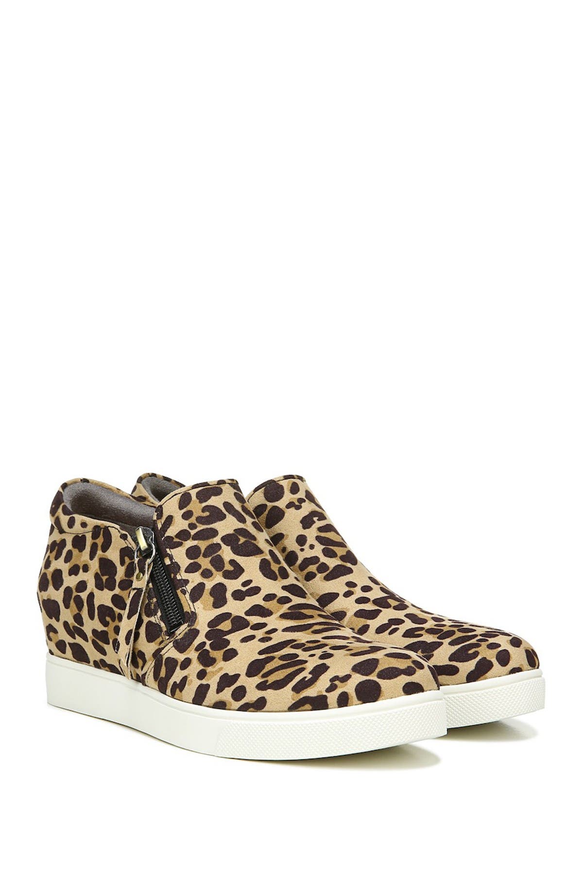 leopard wedge sneakers