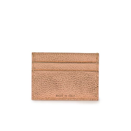 Shop Teddy Blake Cardholder Stampatto In Gold Pink