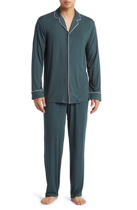 Pajamas Man Big Set Texture Homewear Sporty Men at  Men's Clothing  store