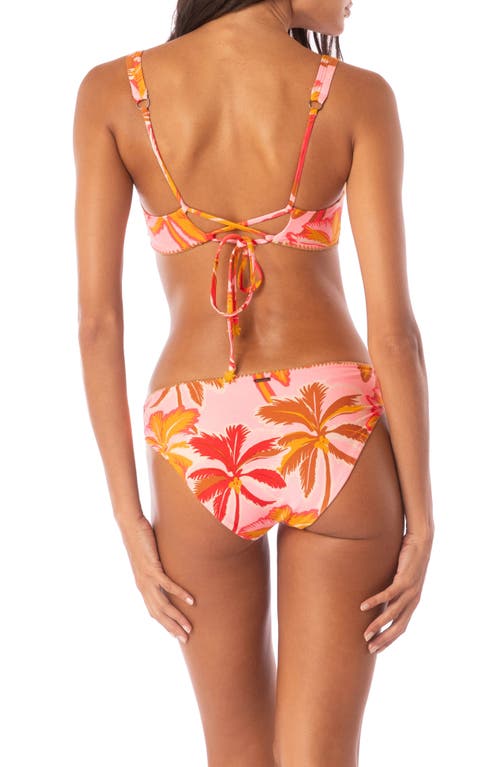 Shop Maaji Pink Palms Sublimity Reversible Bikini Bottoms