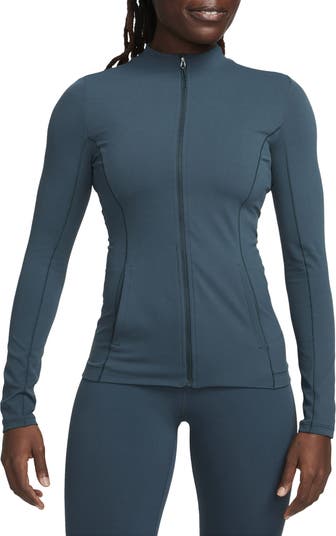 Nike Yoga Dri-Fit Luxe Fitted Full-Zip Women's Jacket Black - Trendyol