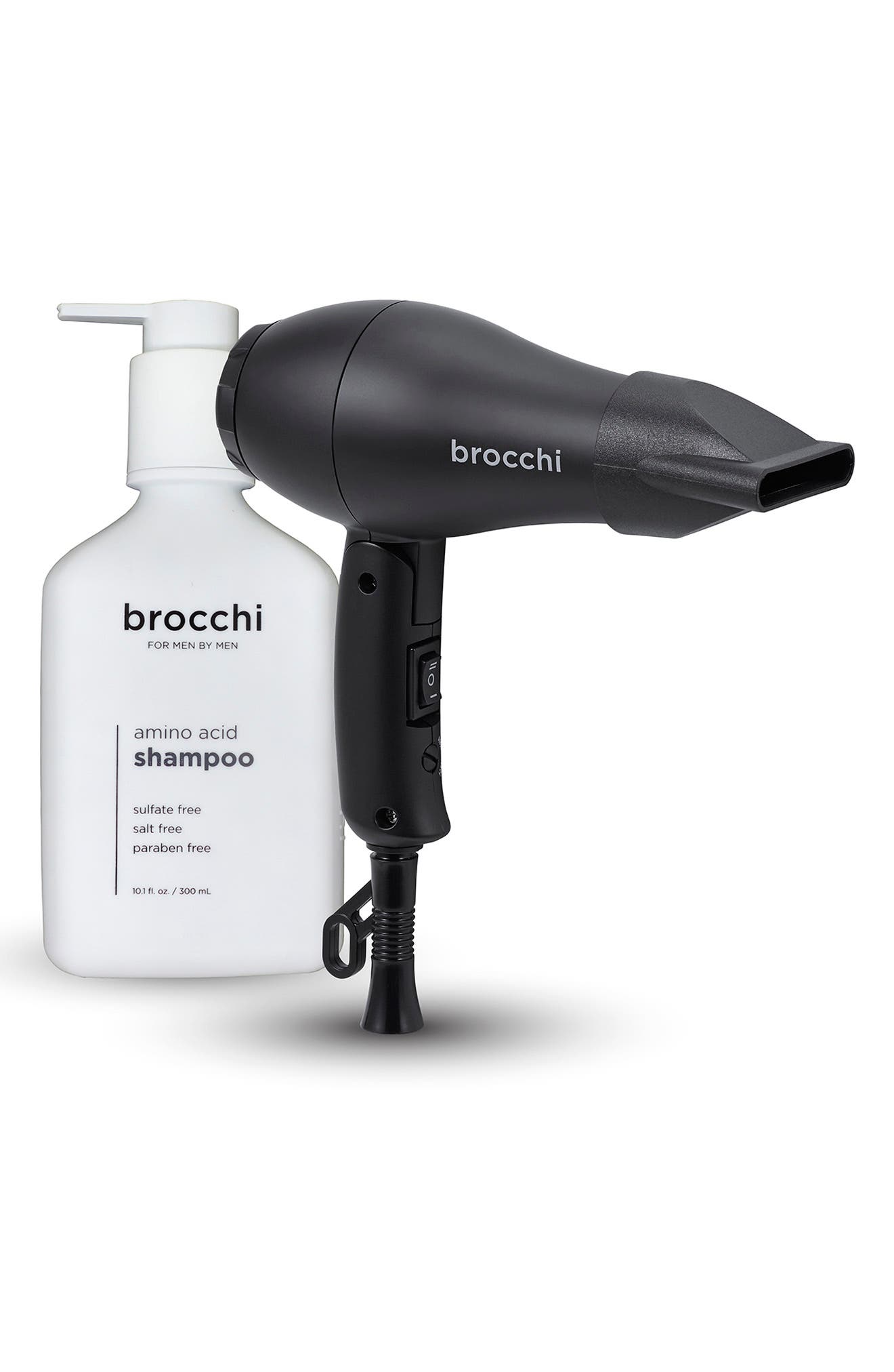 Brocchi Mini Travel Hair Dryer & Amino Acid Shampoo Bundle In Black |  ModeSens