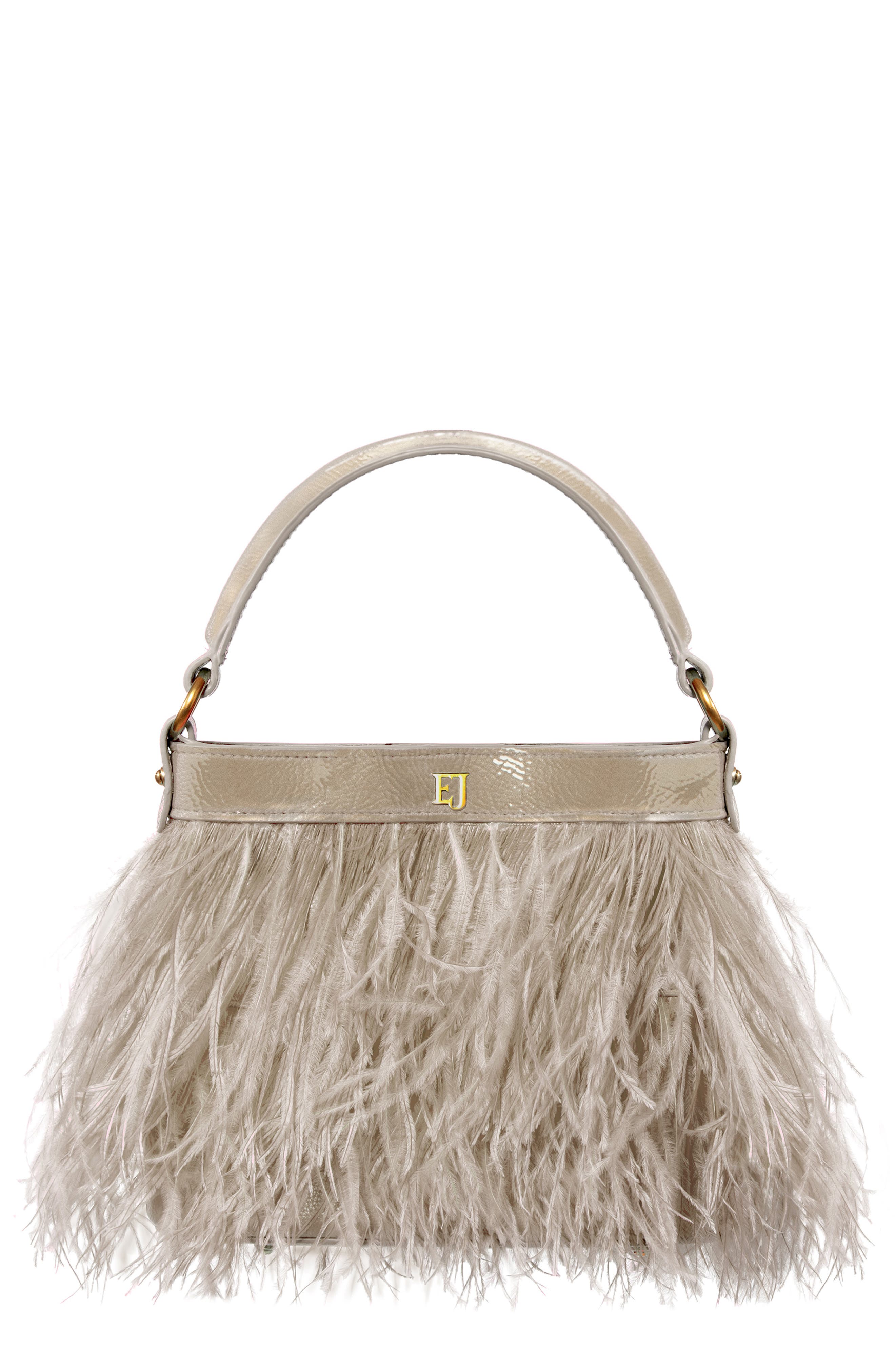 Eric Javits Shindig Ostrich Feather Top Handle Bag Nordstrom