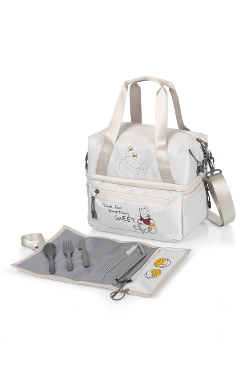 Picnic Time Winnie The Pooh Tarana Insulated Tote Bag In Gray