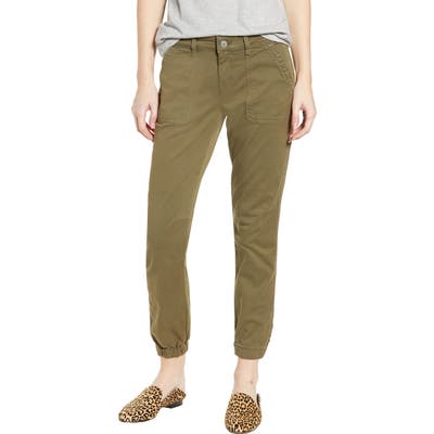 Mavi Jeans Ivy Khaki Zip Cuff Cargo Pants, 5 28 - Green