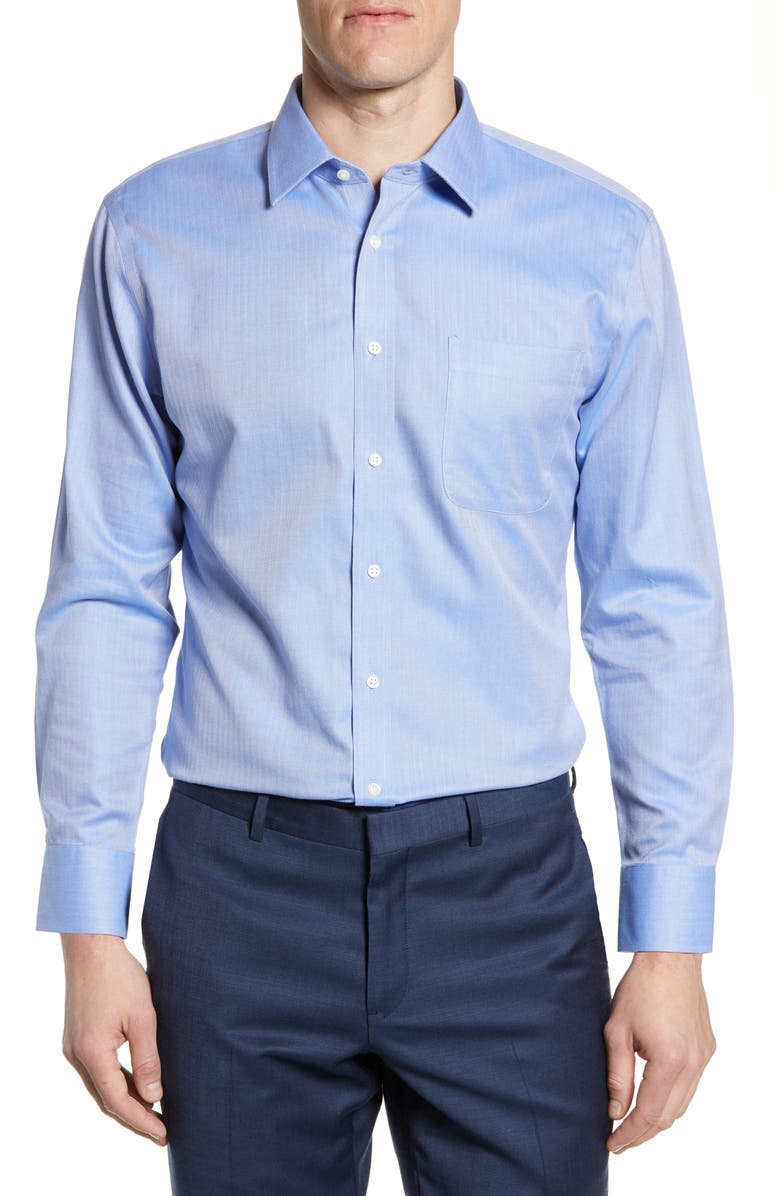 Nordstrom Men's Shop Smartcare™ Trim Fit Herringbone Dress Shirt ...