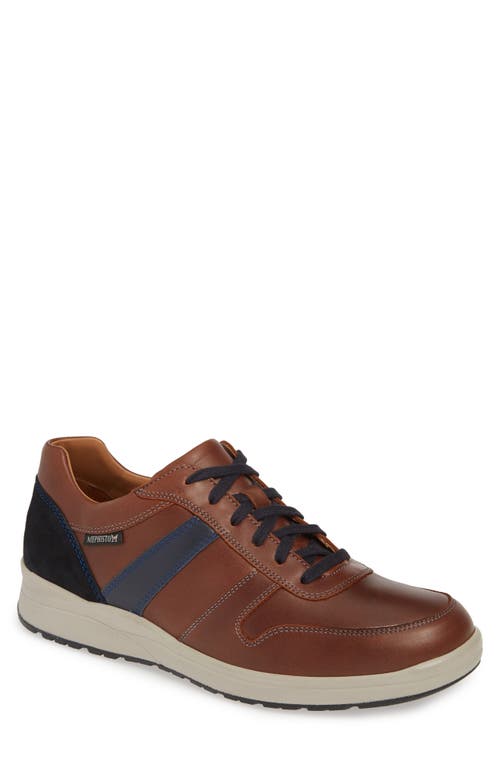 Mephisto Vito Sneaker In Chestnut/navy Leather