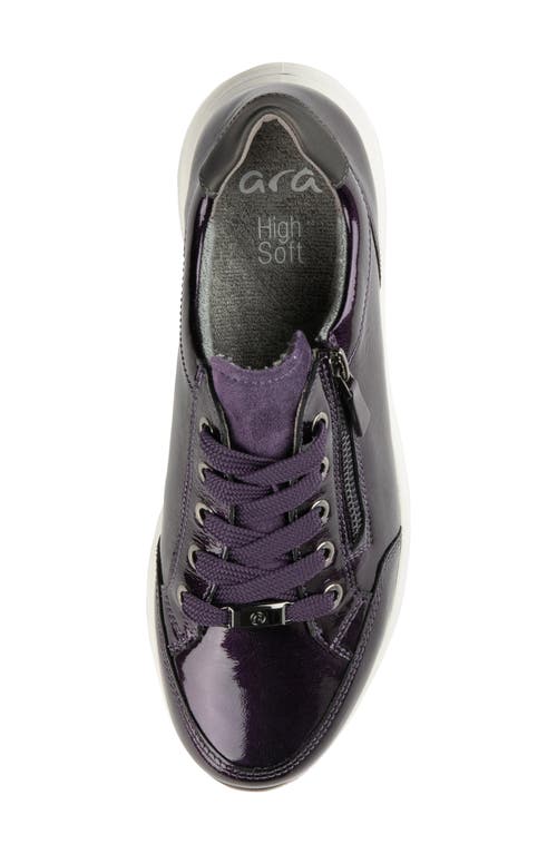 Shop Ara Oleanna Zip Sneaker In Purple