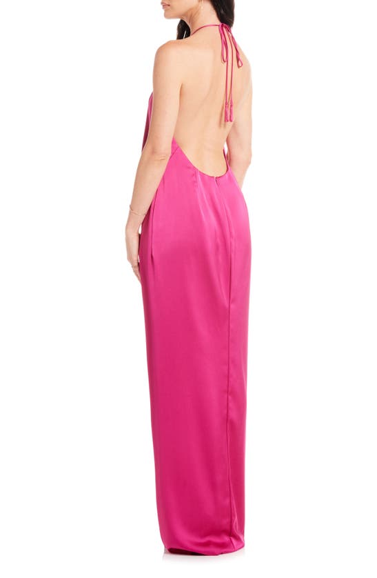 Shop Katie May Cher Gown In Pink Peacock