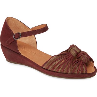 Gentle Souls By Kenneth Cole Lily Knot Sandal, Burgundy