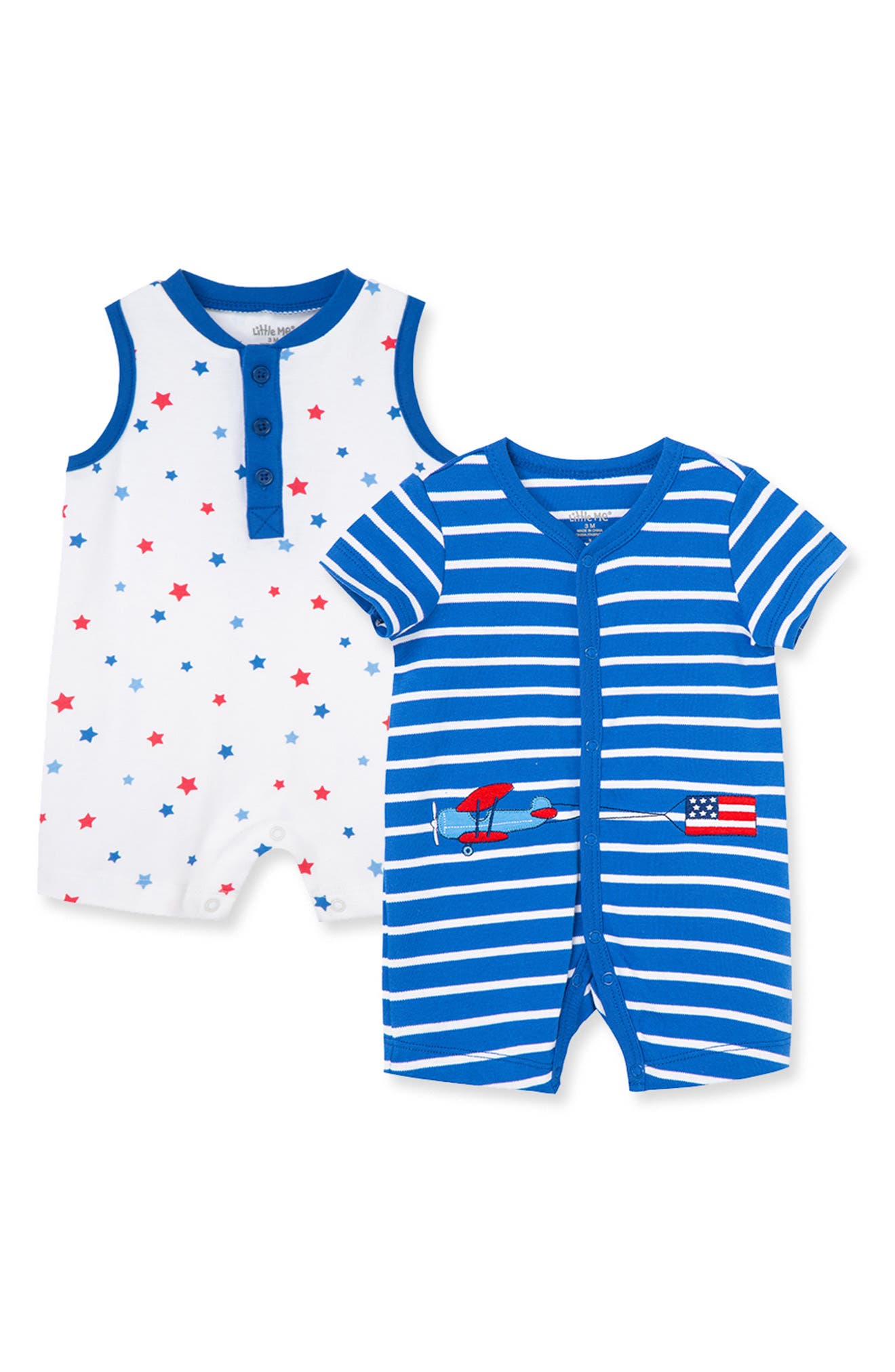 Nautica Infant Boys Striped Blue Polo 2pc Short Set Size 0/3M 3/6M 6/9M $42 