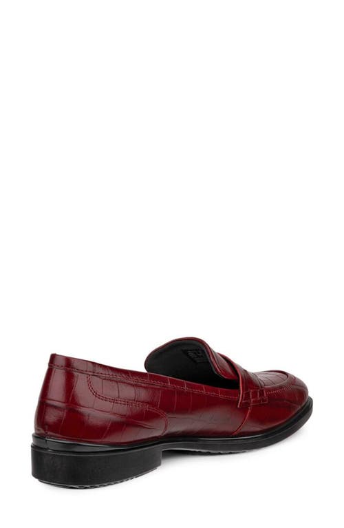 Shop Ecco Penny Loafer In Brick