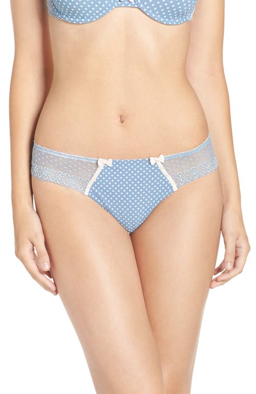 'Lovely Passion' Lace Back Tanga in Mist Grey