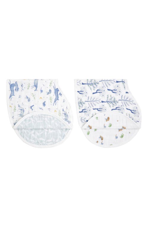 aden + anais 2-Pack Organic Cotton Burpy Bibs in Outdoors