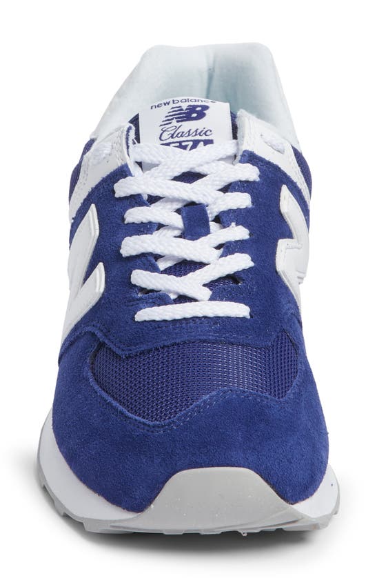 New Balance 574 Classic Sneaker In Blue/ White