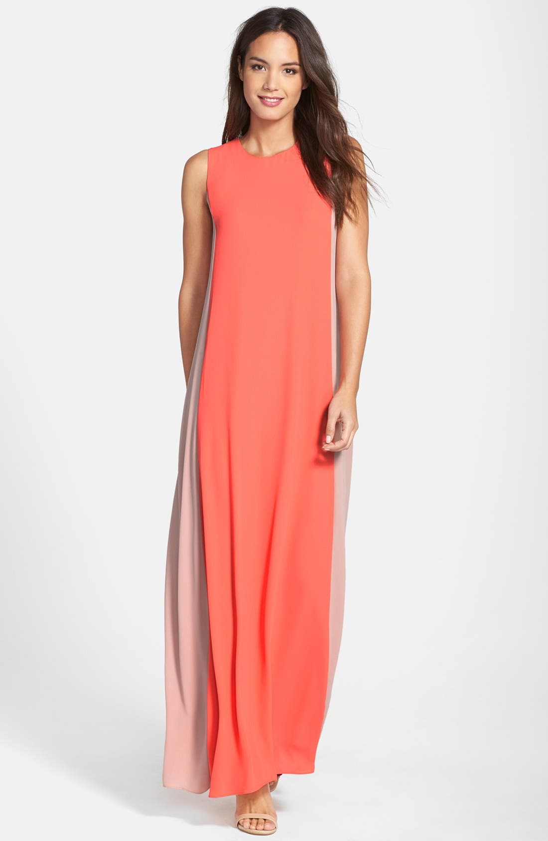 BCBGMAXAZRIA Colorblock Maxi Dress | Nordstrom