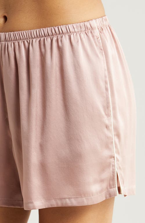 Shop Nordstrom Washable Silk Short Pajamas In Pink Puff