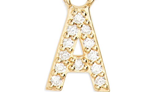 Shop Lana Initial Pendant Necklace In Yellow Gold A