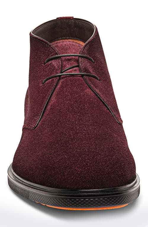 Santoni Chukka Boot In Burgundy