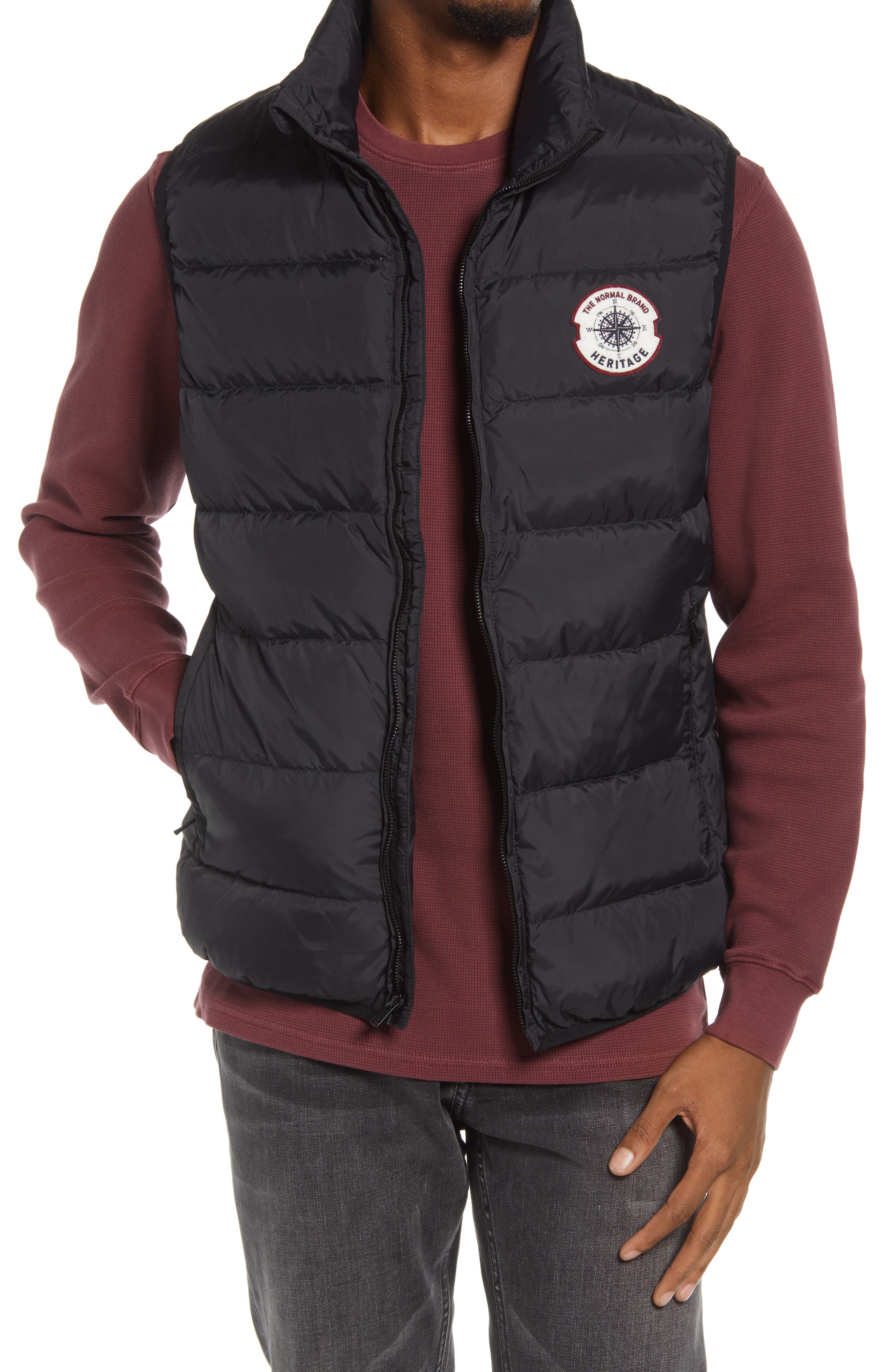 The Normal Brand Puffer Vest - Black - S