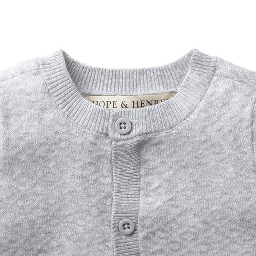 Shop Hope & Henry Baby Jacquard Sweater Gift Set In Grey