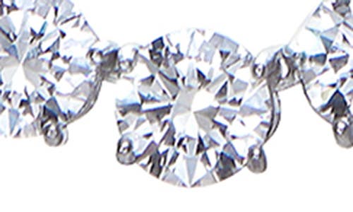 Fzn Cubic Zirconia Tennis Necklace In White