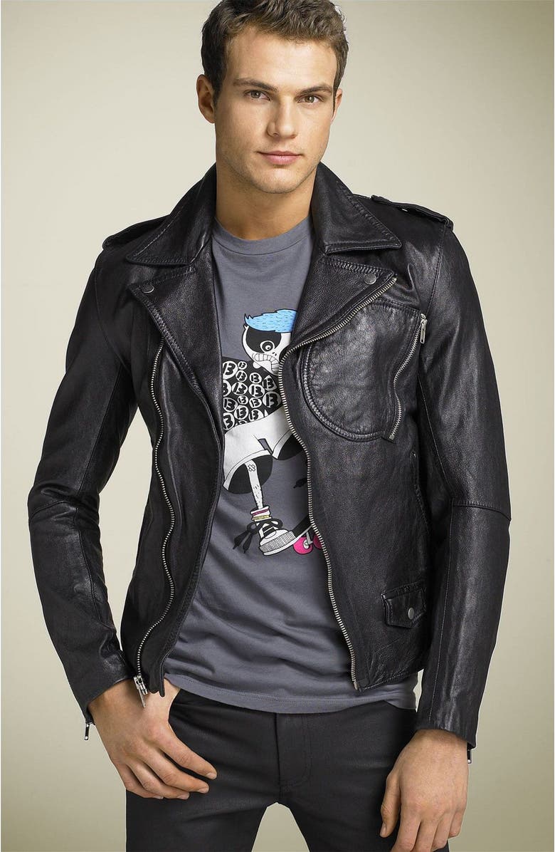 Marc By Jacobs Leather Motorcycle Jacket Nordstrom