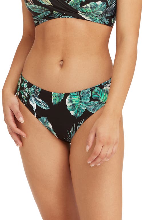 High Cut Bikini Bottoms in Black