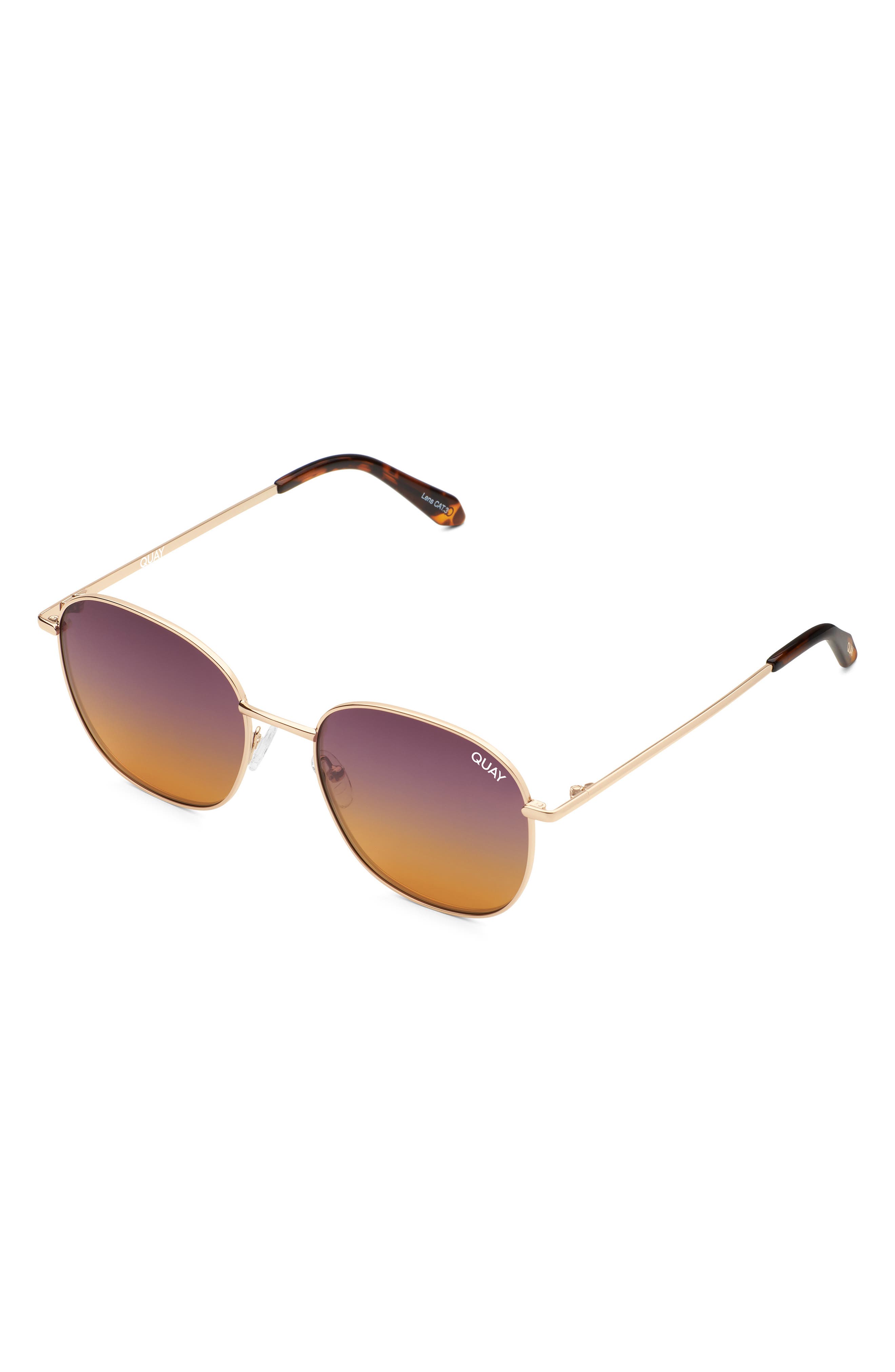 quay australia 55mm round sunglasses